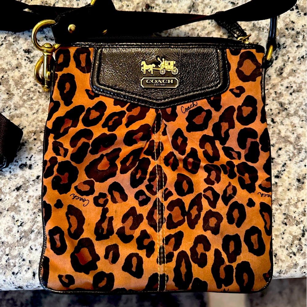 Coach Leopard Crossbody Bag